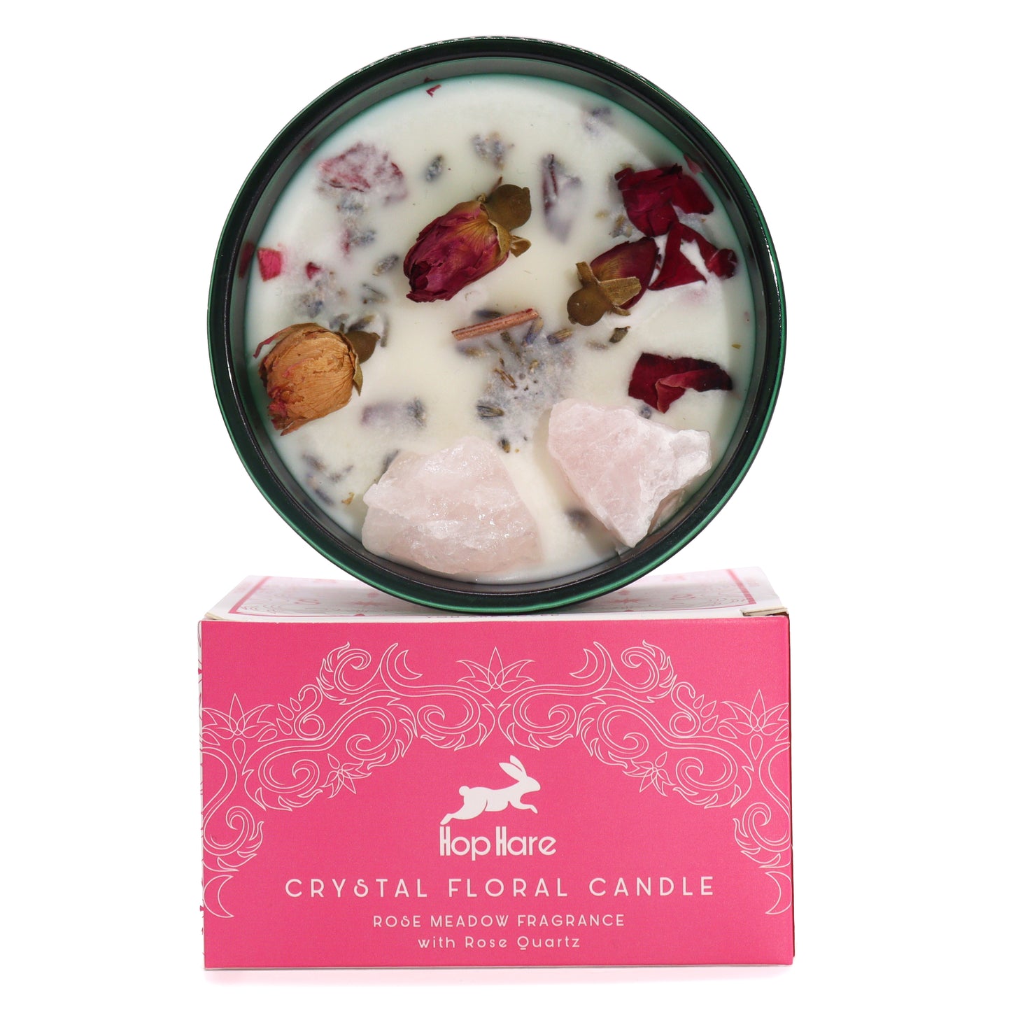 Hop Hare Crystal Tarot Magic Candle - The Lovers