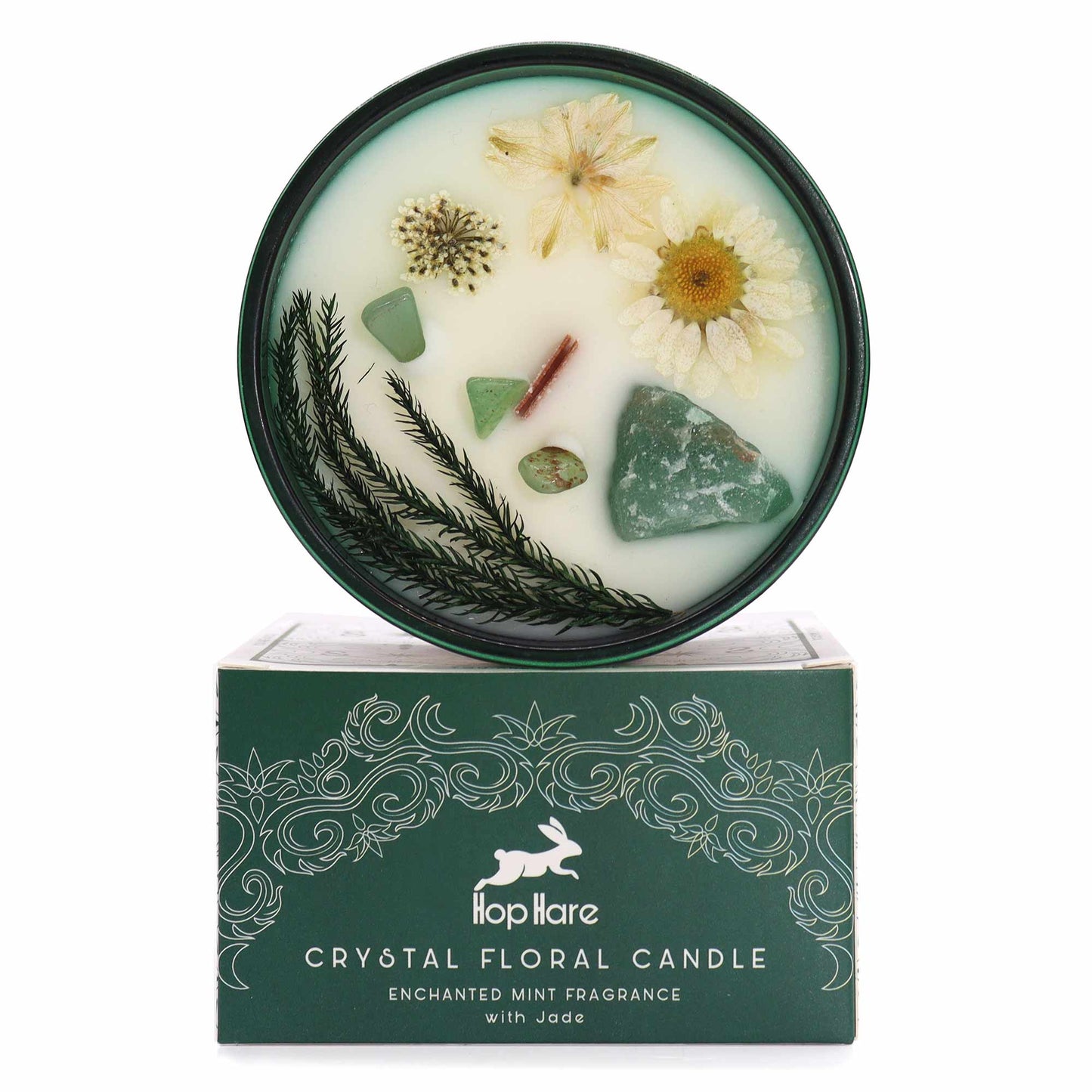 Hop Hare Crystal Tarot Magic Candle - The Magician