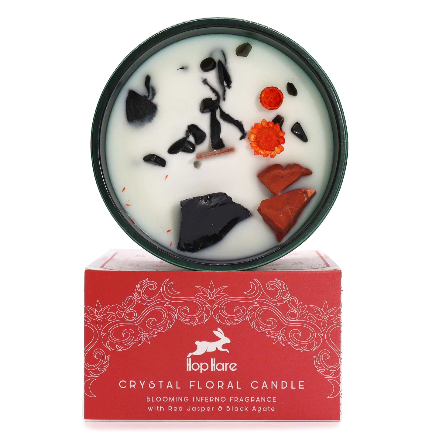 Hop Hare Crystal Magic Tarot Candle - The Devil