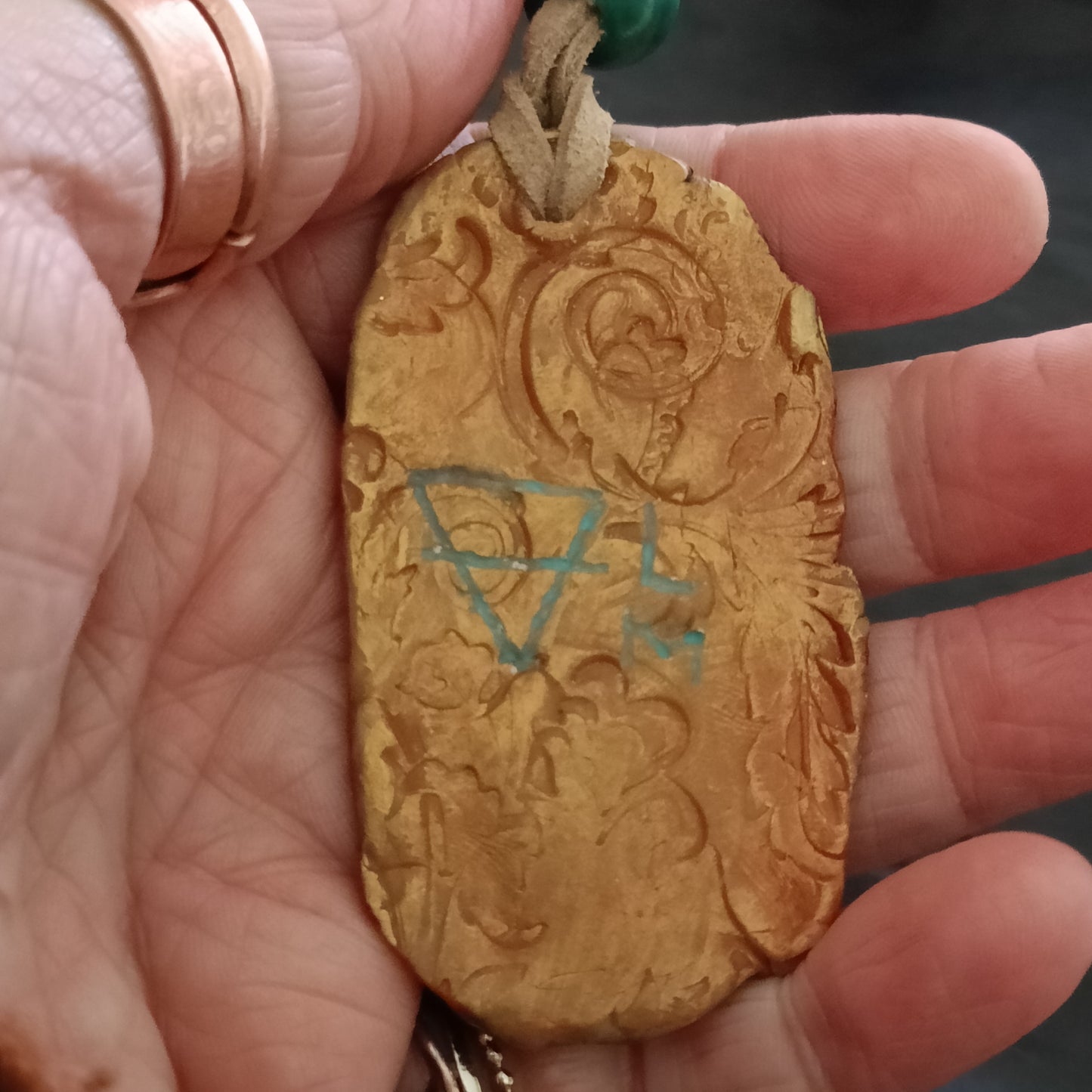 Sleeping Mother Earth Tribal Goddess Clay Pendants