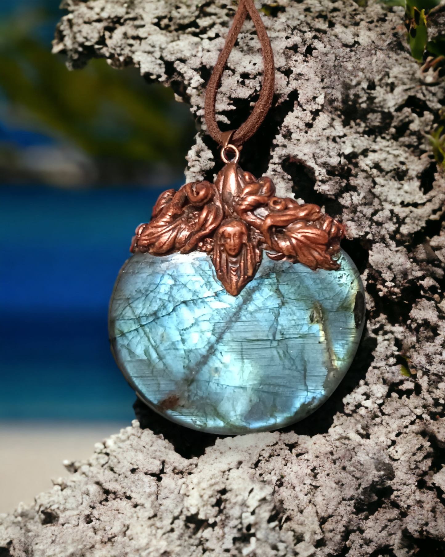 Large Statement Labradorite Pendant