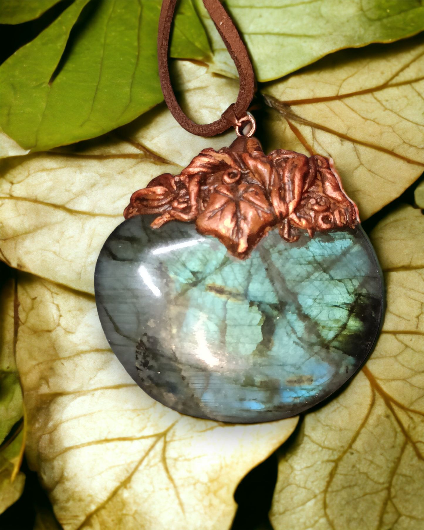 Large Statement Labradorite Pendant