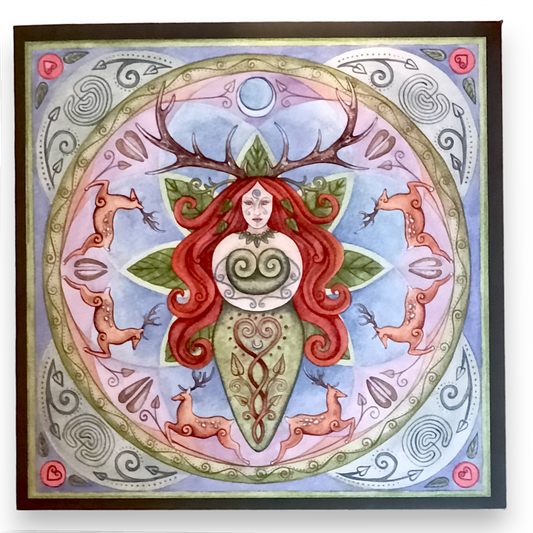 Elen Mandala Art Greeting Card by Esther Remmington