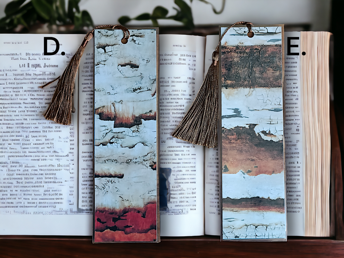 Abstract Texture Art Bookmarks