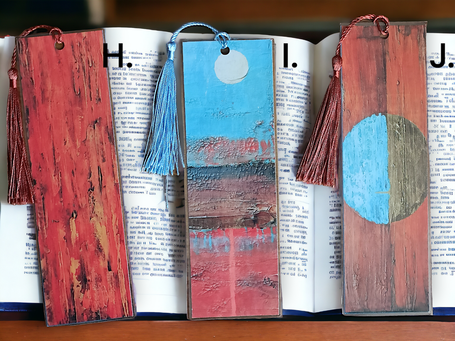 Abstract Texture Art Bookmarks