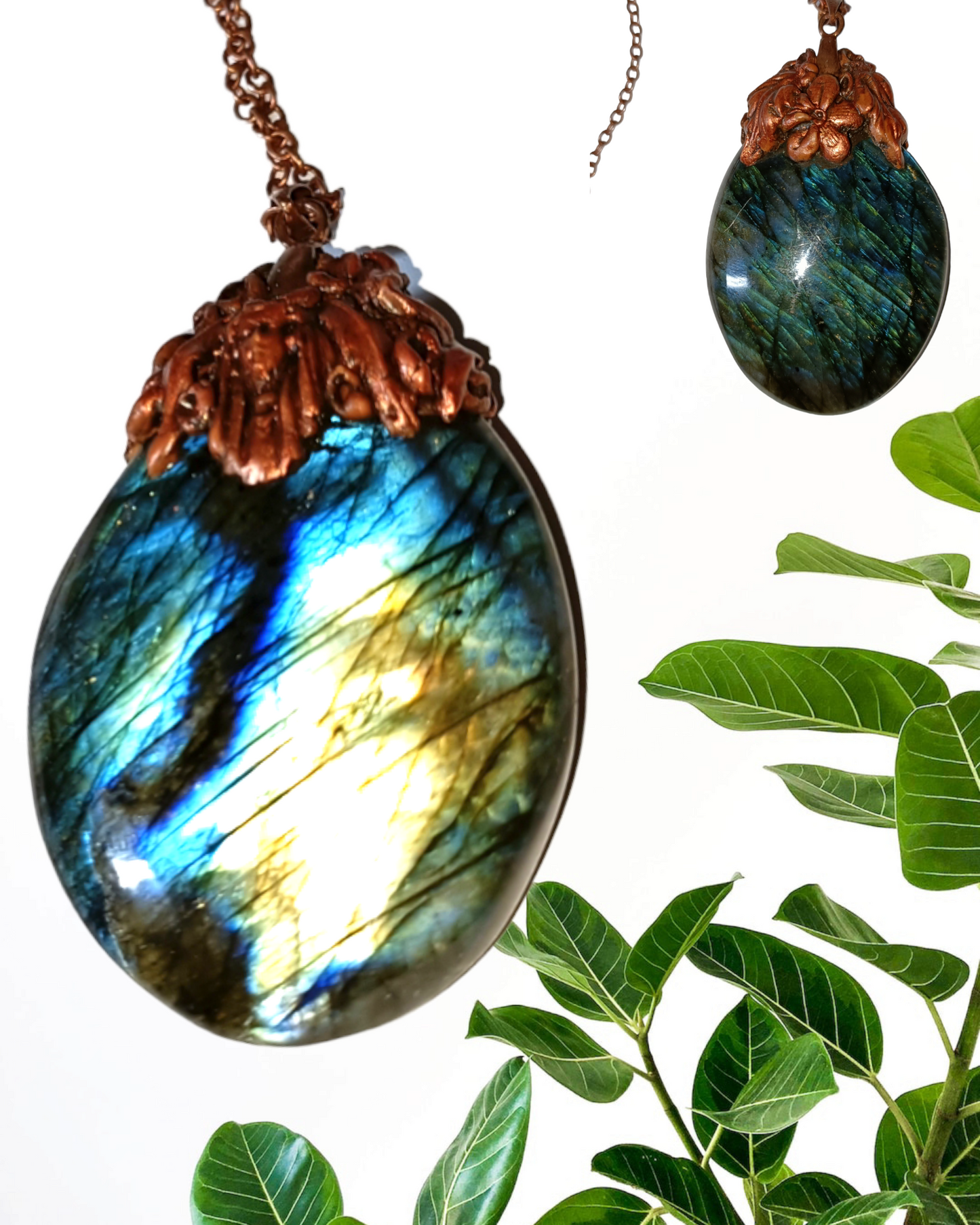 Large Statement Labradorite Pendant