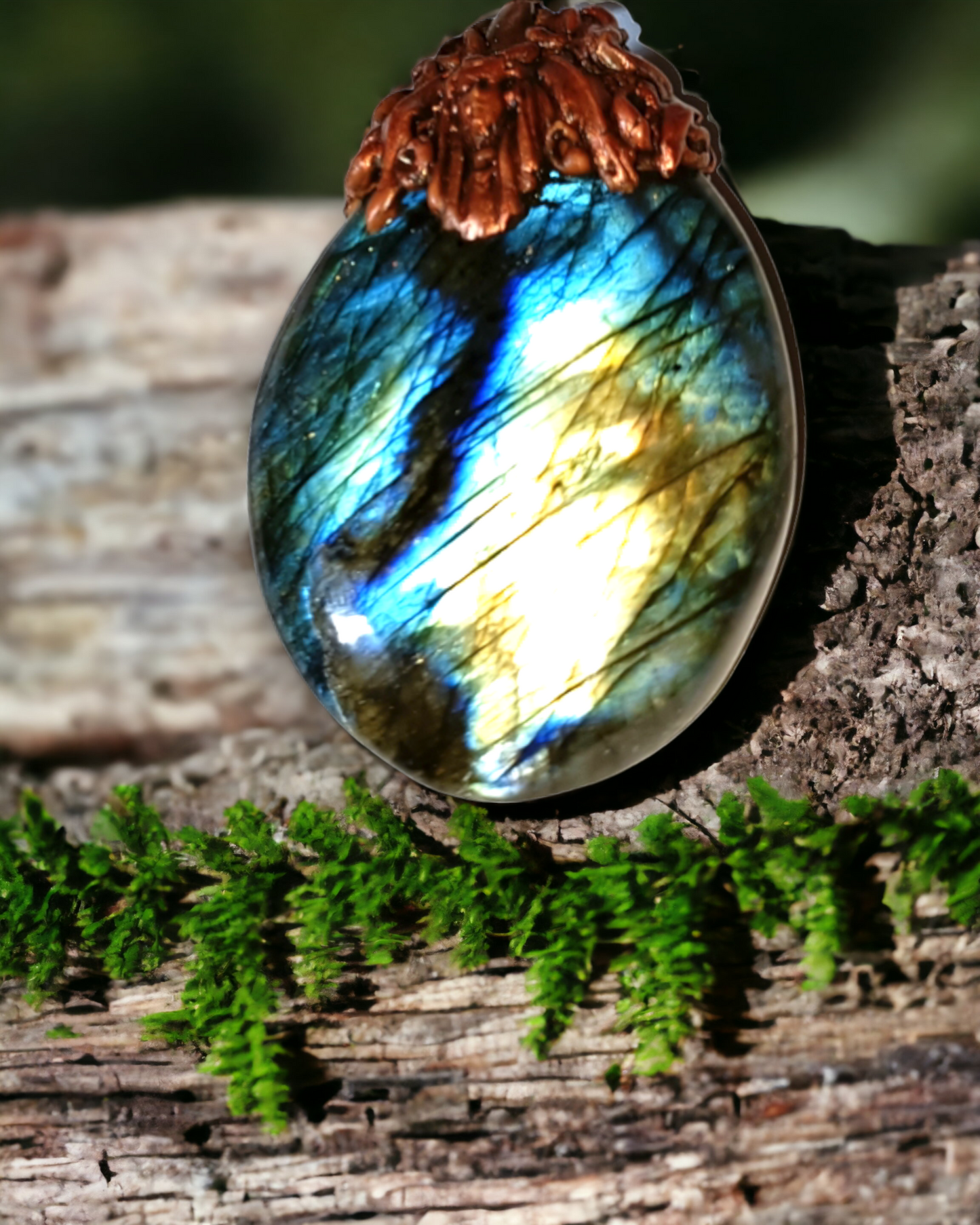 Large Statement Labradorite Pendant