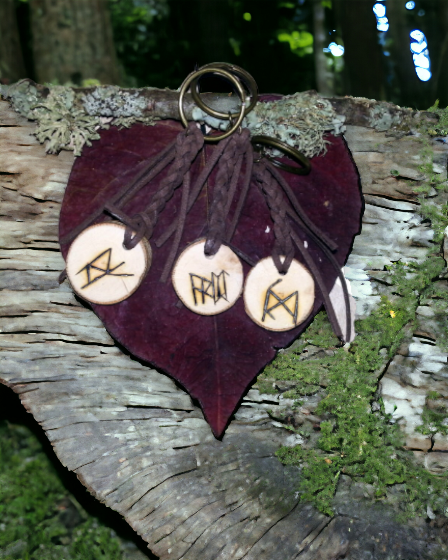 Elder Futhark Bindrune Keyring Charms