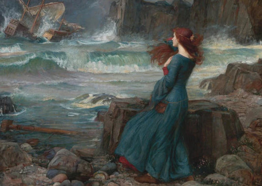 Fine Art Greeting Card - Miranda - The Tempest - by John William Waterhouse