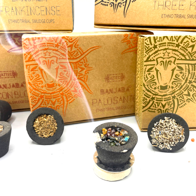 Banjara Ethno Tribal Smudge and Resin Incense Cups